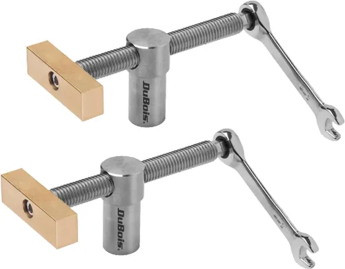 DuBois 51059 Abrazaderas de banco para perro de 3/4 pulgadas (0.748 in) | Topes de abrazadera de tornillo ajustables en ángulo de banco de trabajo