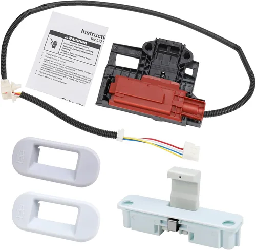 W10404050 Conjunto de interruptor de bloqueo de tapa de lavadora y W10240513 Strike, compatible con lavadoras Whirlpool May.tag Ken.more Amana