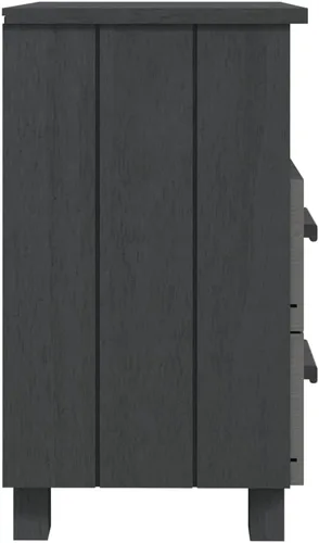Miniatura 5 de Armario de noche con 2 cajones y 1 compartimento abierto, mesita de noche de madera, mesa auxiliar organizadora de almacenamiento para muebles