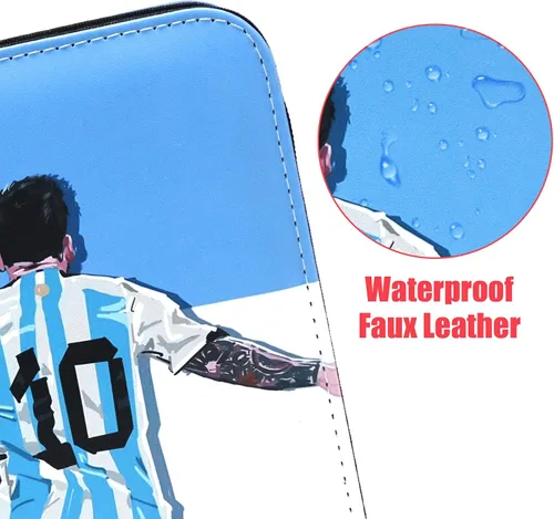 Miniatura 2 de Carpeta de tarjetas de fútbol de 400 bolsillos para tarjetas de fútbol 2025 2026, bolsa de almacenamiento portátil impermeable con fundas extraíbles