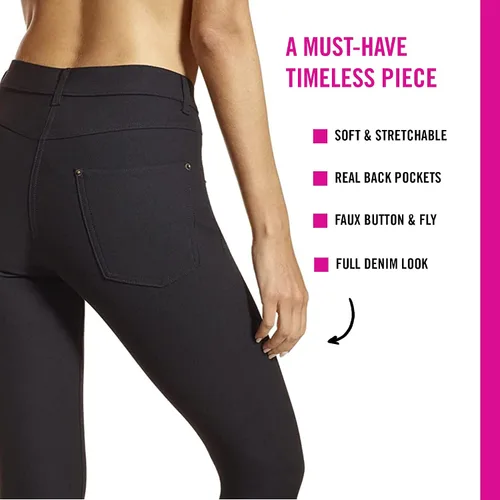 Miniatura 3 de HUE - Leggings de mezclilla para mujer