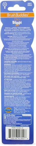 Miniatura 2 de Brush Buddies Blippi - Cepillo de dientes eléctrico para niños, funciona con pilas, para niños y niñas de 4 a 7 años, cerdas suaves, divertido