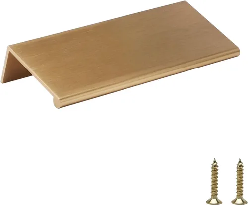Miniatura 59 de Rergy - Juego de 10 tiradores de gabinete de cocina de níquel cepillado, manijas de gabinete de níquel cepillado, herrajes de gabinete con borde