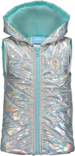 Miniatura 4 de Disney Frozen Princess Anna Queen Elsa - Chaleco con cremallera para niñas conjunto de camiseta y leggings de 3 piezas para niños pequeños a grandes