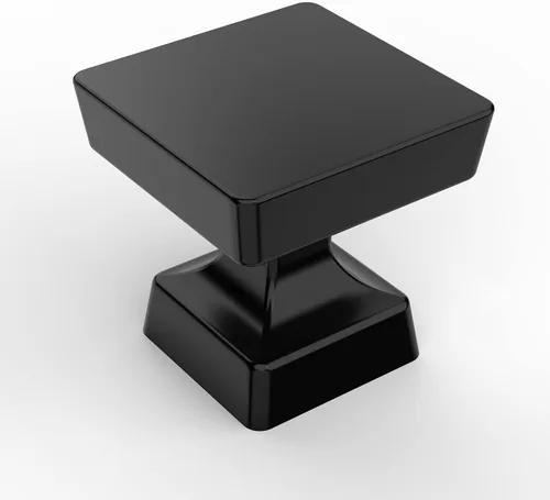 Miniatura 8 de Asidrama Paquete de 5 pomos de latón cepillado de 1-1/4 pulgadas para gabinetes de cocina, pomos dorados para aparadores y cajones, herrajes