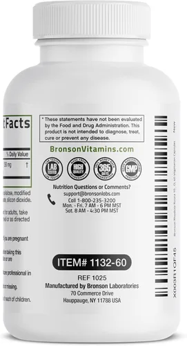 Miniatura 3 de Bronson Rhodiola Rosea Cápsulas Vegetarianas – Hierba Adaptogénica – Apoyo para el Cerebro, el Estrés y el Estado de Ánimo – Sin OMG, 60