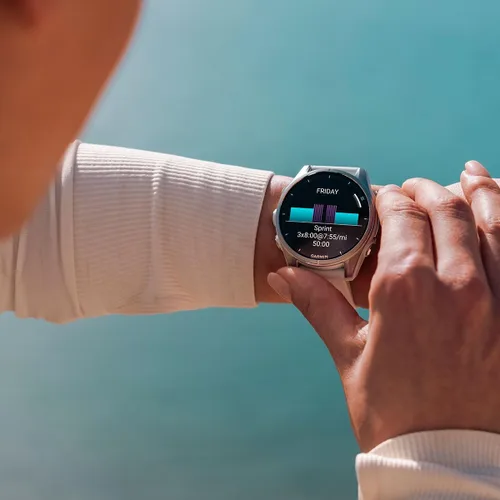 Miniatura 5 de PlayBetter Garmin Fenix 8 AMOLED Sapphire (43mm, Titanio DLC gris carbón) Reloj inteligente multideporte GPS con pantalla AMOLED de zafiro