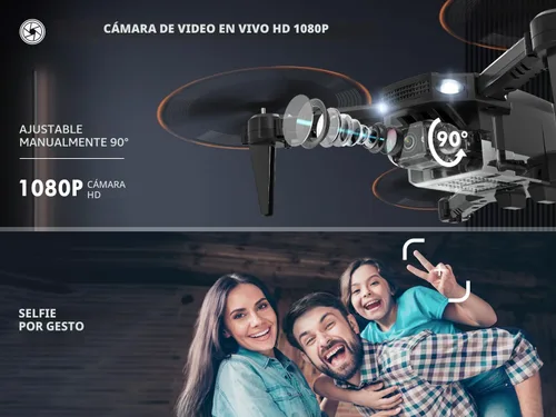 Miniatura 2 de AVIALOGIC Mini dron con cámara para niños, helicóptero de control remoto, juguetes de regalo para niños y niñas, FPV RC Quadcopter con cámara