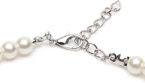 Miniatura 3 de Gionforsy Collar de perlas (0.315 in con uno de 0.472 in), Metal Perla, Perla de imitación