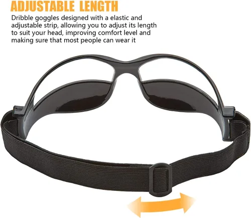 Miniatura 3 de 10 gafas de baloncesto para driblar, especificaciones de regate, ayuda profesional de entrenamiento de baloncesto, correa elástica ajustable, gafas