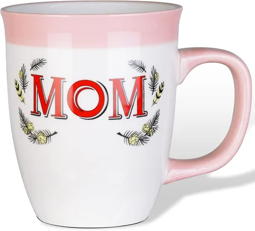 Miniatura 8 de Taza de café de cerámica para mamá, de 16 onzas, divertida taza de café para mujeres, mejor día festivo, Navidad, día de la madre, cumpleaños