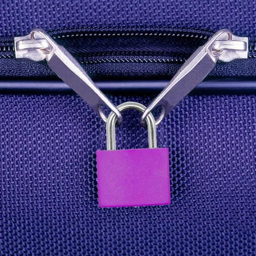 Miniatura 7 de Paquete de 5 candados para maleta con llaves, candados pequeños de 0.906 in, multicolor, de latón macizo, para maleta, equipaje, bolsa de viaje, A