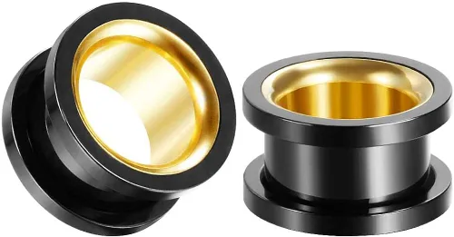 Miniatura 3 de COOEAR - Dilatadores para oreja de acero quirúrgico, tamaño de 0.07onzas a 1.18pulgadas