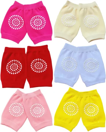 Miniatura 4 de Rodilleras para niños pequeños, unisex, antideslizantes, elásticas, para gatear, piernas no restrictivas, de 6 a 36 meses