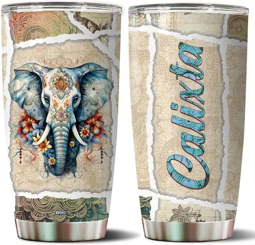 Miniatura 16 de Regalos personalizados de bajo para hombres, taza de café aislada de acero inoxidable de 20 onzas, vaso de viaje con tapa, regalo para amantes