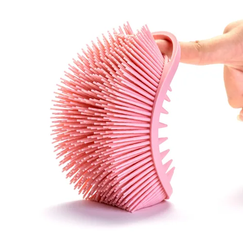 Miniatura 4 de Cepillo sensorial prémium para niños o autismo, limpiador corporal de silicona suave, cepillos de terapia ocupacional 2 en 1, esponja de silicona