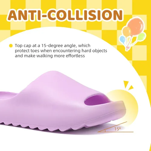 Miniatura 20 de Sandalias acolchadas para mujeres, hombres y niños, cómodas, antideslizantes, suaves, impermeables, para baño, ducha, sandalias acolchadas de suela