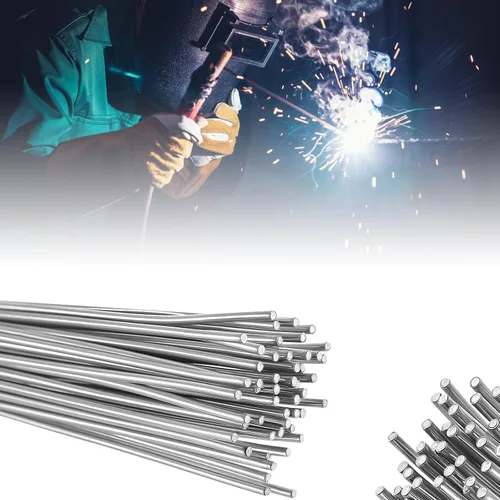 Tandefio 50 varillas de soldadura de aluminio para baja temperatura, varillas de soldadura de baja temperatura, 716 ° f-752 °f, varilla de aluminio