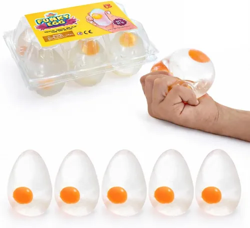 Miniatura 11 de IPIDIPI TOYS Huevos Coloridos Explosión, Paquete de 6 Juguetes Blanditos – Divertido Juguete para Aliviar el Estrés, Recuerdos de Fiesta