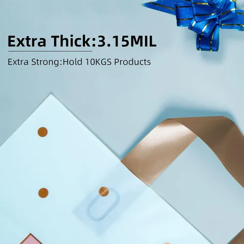 Miniatura 4 de MLAFLY Bolsas de agradecimiento – Paquete de 50 bolsas de plástico a granel para pequeñas empresas, venta al por menor, fiestas, recuerdos y bolsas