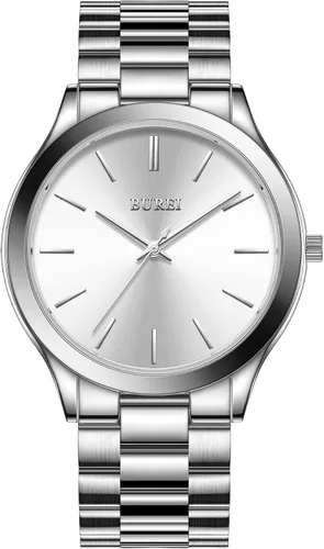 Miniatura 10 de BUREI Men Watches Gifts for Men Fashion Stainless Steel Analog Quartz Waterproof Watches for Mens