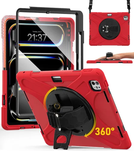 Miniatura 16 de BRAECN Funda para iPad Air de 11 pulgadas 2026 (M4) 2025 (M3) 2024 (M2), iPad Pro de 11 pulgadas (4ª/3ª/2ª/1ª) y Air 10.9 pulgadas (5ª/4ª) con Rosa