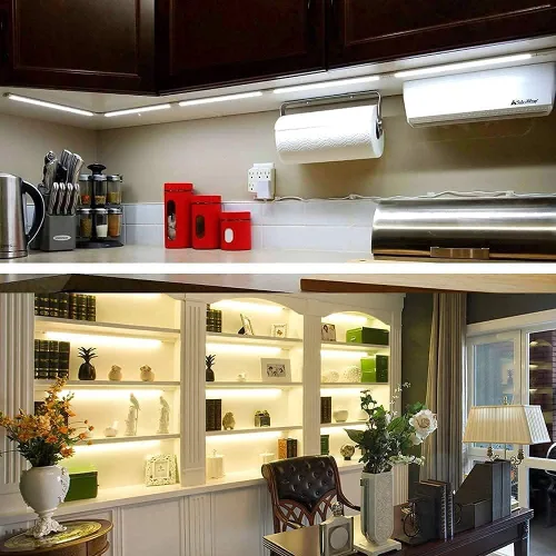 Miniatura 3 de LAMPAOUS Luces debajo del gabinete para cocina, iluminación activada por sensor de onda manual, kit de luces para colocar debajo del fregadero
