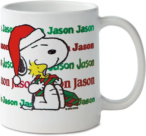 Miniatura 13 de Current Peanuts Snoopy & Woodstock - Taza de cerámica personalizada – Taza de café segura para microondas de 11 onzas, bonitas tazas de personajes