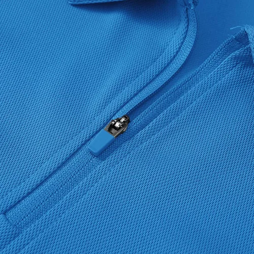 Miniatura 2 de BASUDAM Polo con cremallera para hombre, de secado rápido, manga corta, atlético, al aire libre, con bolsillo