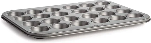 Cooking Light Mini molde para muffins de acero al carbono con revestimiento de liberación rápida, antiadherente, apto para hornear, rendimiento