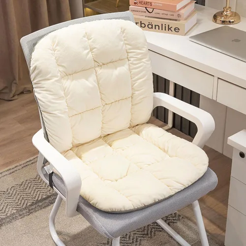 Cojín para Silla de Escritorio Antideslizante Cojín de Asiento Mecedora Almohadilla para Silla de Oficina Cojín de Asiento de Dormitorio con Soporte