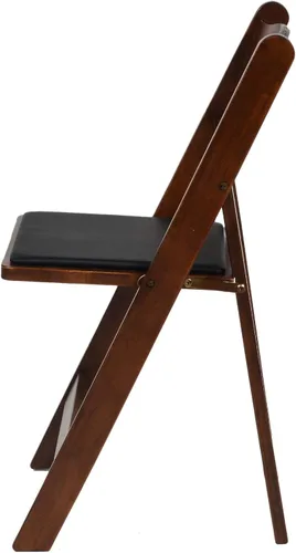 Miniatura 5 de Silla plegable acolchada de madera clásica americana