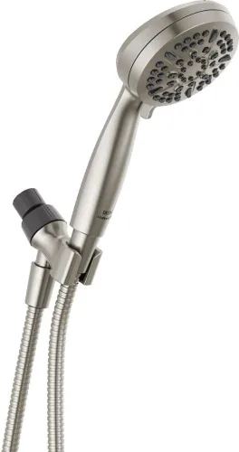 Miniatura 10 de Delta Grifo de ducha de mano de 5 ajustes, cabezal de ducha negro con manguera, cabezales de ducha y duchas de mano, cabezales de ducha de mano