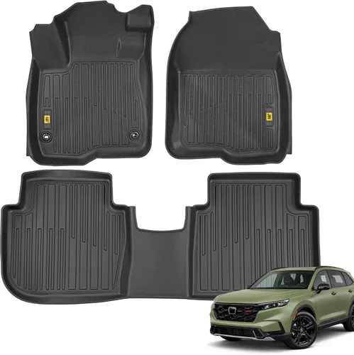 Miniatura 8 de CAT® Signature™ - Alfombrillas resistentes de 3 piezas para todo tipo de clima para automóviles, camiones y SUV, juego completo de alfombrillas