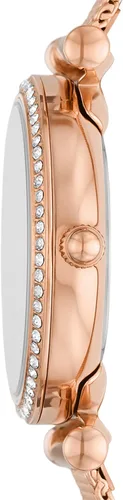Miniatura 2 de Fossil Carlie Mini - Reloj casual de cuarzo de acero inoxidable y piel para mujer