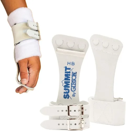 Miniatura 9 de Gibson Athletic Summit High Bar Gymnastic Grips for Boys, Durable Leather Grip for Secure Grip, Hand Grips for Early Competitor Gymnasts, Gymnastics