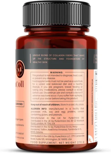 Miniatura 7 de UltraColl Marine Collagen 1000mg x 180 Tabletas (6 Meses de Suministro). El único colágeno antienvejecimiento patentado Tipos I, II, III y VII.