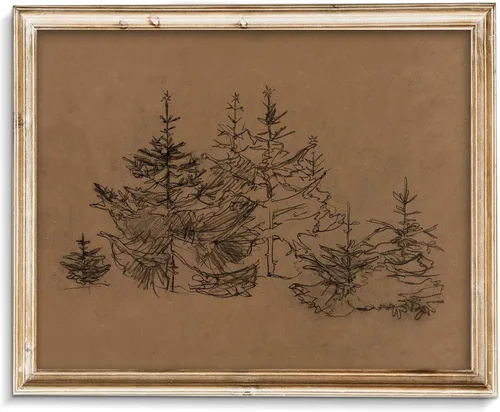 Miniatura 64 de Pintura vintage de paisaje de campo de flores silvestres, arte de pared de paisaje rural de granja, impresión artística de paisaje de jardín