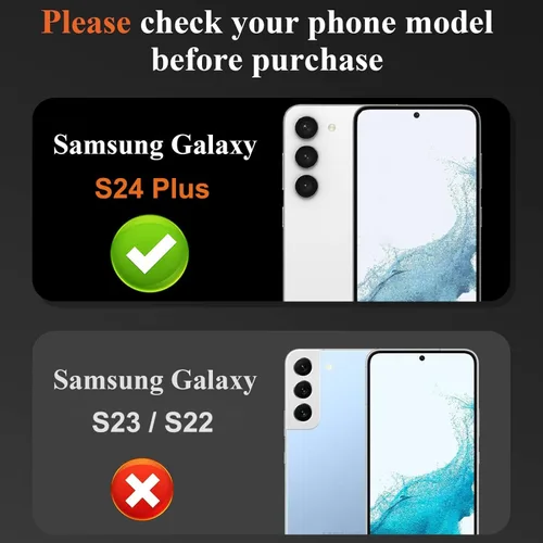 Miniatura 2 de DEERLAMN [Paquete de 3 protectores de lente de cámara para Samsung Galaxy S24+ Plus (6.7 Pulgadas), dureza 9H, antiarañazos, fácil instalación