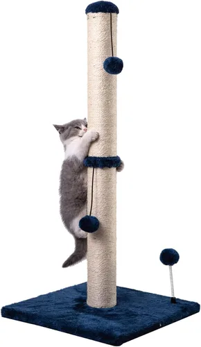 Miniatura 18 de MECOOL Poste Rascador para Gatos de 34" de Alto Premium Basics Rascador de Gatitos Postes Rascadores de Sisal con Bola Colgante para Gatos de Verde