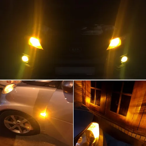 Miniatura 4 de PHINLION 12V T10 168 194 Bombillas LED amarillas ámbar, súper brillantes, miniatura 2835 8-SMD, cuña 12961 12396 para luces interiores de coche
