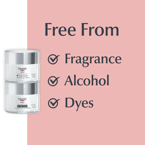 Miniatura 14 de Eucerin Q10 - Set de cuidado de la piel, crema facial diaria antiarrugas con biotina (1.7 onzas) + crema de noche antiarrugas con Pro-Retinol