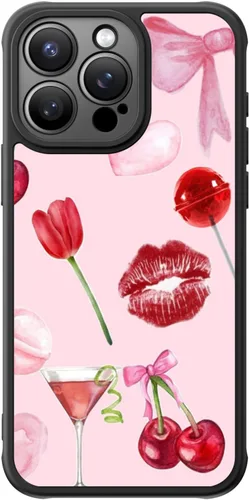 Miniatura 29 de FUNMIKO Funda para iPhone 16 Plus, carga inalámbrica y protección de grado militar, diseño floral moderno para mujeres y niñas, funda antideslizante