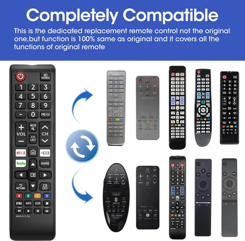 Miniatura 3 de Paquete de 3 controles remotos para todos los TV Samsung, reemplazo compatible con todos los televisores inteligentes Samsung, LCD, LED, 3D, HDTV