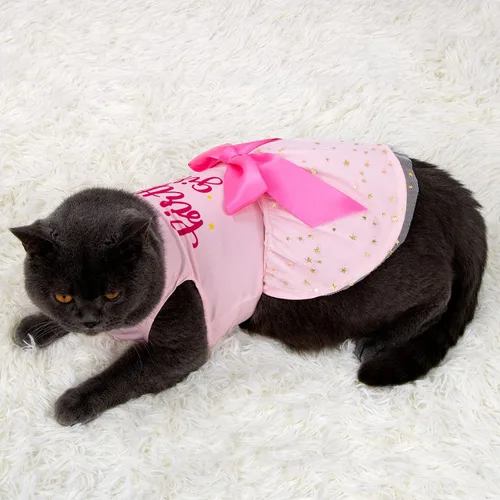 Miniatura 7 de Vestido de tul para perro de cumpleaños para niña, ropa para perro, vestidos de festival de vacaciones, disfraces de fiesta para cachorros, camisas