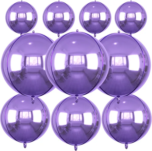 Miniatura 34 de Globos redondos de papel de aluminio para baloncesto, globos de helio 4D de 22 pulgadas, 18 pulgadas, 15 pulgadas, balón de baloncesto negro
