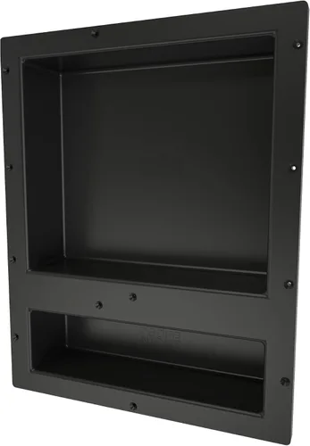 Miniatura 10 de Tile Redi USA Niche - Estante de ducha empotrable individual, negro, un estante interior, 16 pulgadas de ancho x 6 pulgadas de alto x 4 pulgadas