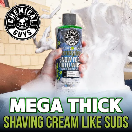 Miniatura 2 de Chemical Guys Honeydew Snow Foam (CWS_110_16) y Extreme Wash & Wax (CWS_207_16) Jabón de lavado de autos Paquete de 16 onzas (2) botellas de 16 onzas