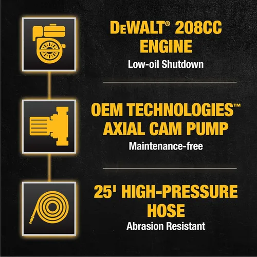 Miniatura 3 de Dewalt 61147S Lavadora a presión de 3300 PSI, 2.4 GPM, a gas, agua fría