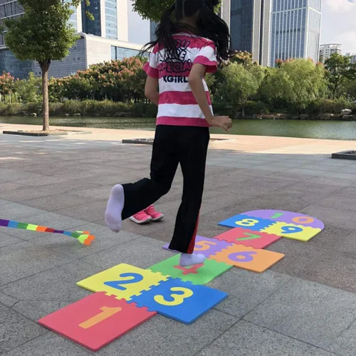 Miniatura 2 de Alfombra para niños, juego de alfombrilla de espuma EVA suave, interactiva, para interiores y exteriores, jardín, juegos familiares, juguetes